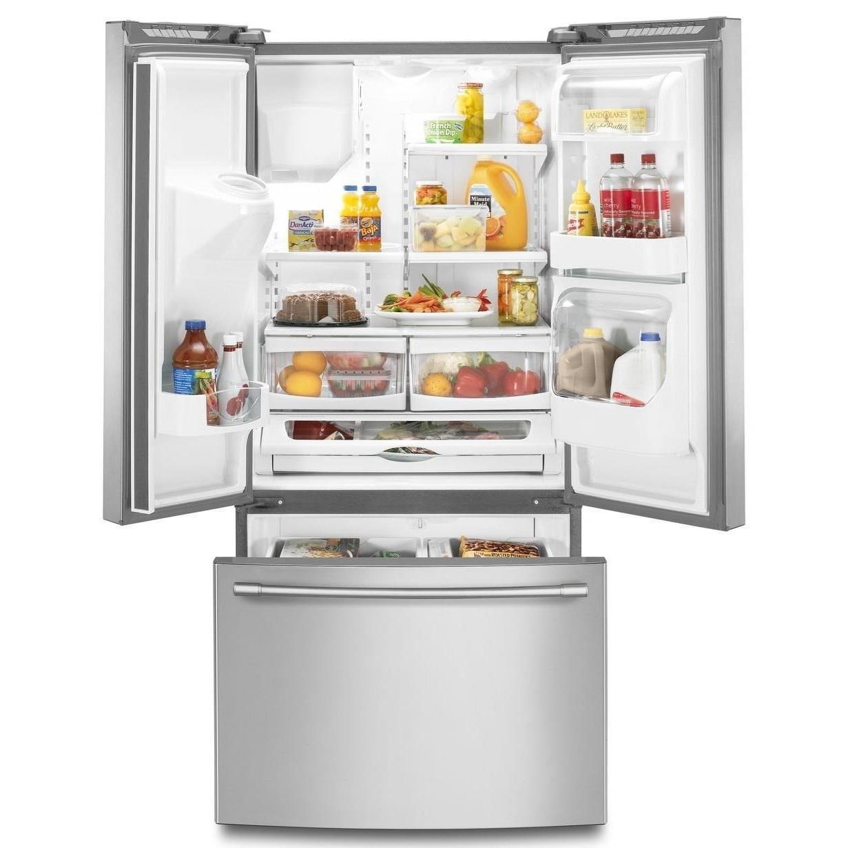 Maytag MFI2269FRZ 33 Inch Wide French Door Refrigerator with Beverage